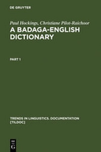 Abbildung von: A Badaga-English Dictionary - De Gruyter Mouton