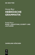 Cover: Einleitung, Schrift- und Lautlehre - De Gruyter Mouton