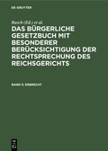 Cover: Erbrecht - De Gruyter