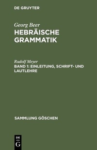 Abbildung von: Einleitung, Schrift- und Lautlehre - De Gruyter Mouton