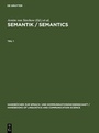 Cover: Semantik / Semantics - De Gruyter Mouton