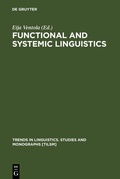 Cover: Functional and Systemic Linguistics - De Gruyter Mouton