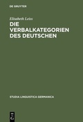 Cover: Die Verbalkategorien des Deutschen - De Gruyter