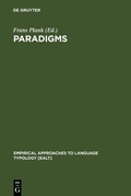 Cover: Paradigms - De Gruyter Mouton
