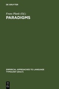 Cover: Paradigms - De Gruyter Mouton