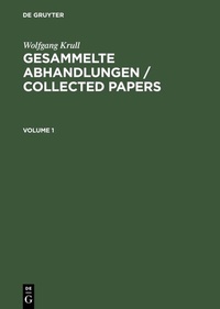 Abbildung von: Gesammelte Abhandlungen / Collected Papers. Volume 1+2 - De Gruyter