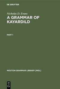 Abbildung von: A Grammar of Kayardild - De Gruyter Mouton
