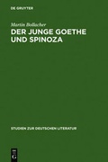 Cover: Der junge Goethe und Spinoza - De Gruyter Mouton
