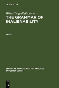 Enlarge image Cover: The Grammar of Inalienability - De Gruyter Mouton