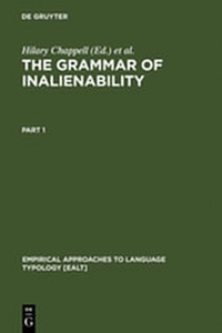 Enlarge image Cover: The Grammar of Inalienability - De Gruyter Mouton