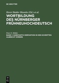 Cover: Substantiv-Derivation in den Schriften Albrecht D&uuml;rers - De Gruyter