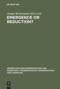 Enlarge image Cover: Emergence or Reduction? - De Gruyter