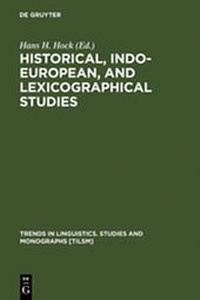 Abbildung von: Historical, Indo-European, and Lexicographical Studies - De Gruyter Mouton
