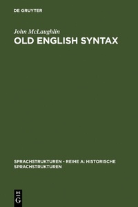 Enlarge image Cover: Old English Syntax - De Gruyter