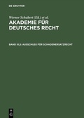 Cover: Ausschu&szlig; f&uuml;r Schadenersatzrecht - De Gruyter