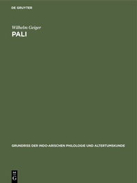Abbildung von: Pali - De Gruyter Mouton