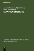 Cover: Sonnenenergie - De Gruyter