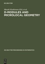 Cover: D-Modules and Microlocal Geometry - De Gruyter