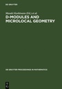 Cover: D-Modules and Microlocal Geometry - De Gruyter