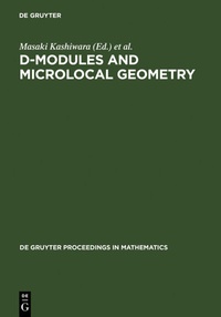 Enlarge image Cover: D-Modules and Microlocal Geometry - De Gruyter