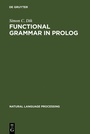 Cover: Functional Grammar in Prolog - De Gruyter Mouton