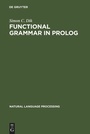 Cover: Functional Grammar in Prolog - De Gruyter Mouton