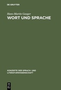Cover: Wort und Sprache - De Gruyter