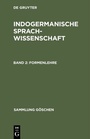 Cover: Formenlehre - De Gruyter Mouton