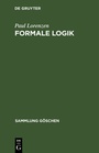 Cover: Formale Logik - De Gruyter