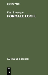 Abbildung von: Formale Logik - De Gruyter
