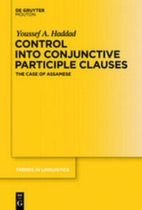 Enlarge image Cover: Control into Conjunctive Participle Clauses - De Gruyter Mouton