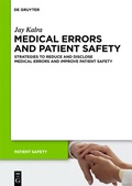 Cover: Medical Errors and Patient Safety - De Gruyter