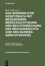 Bild: Das Bürgerliche Gesetzbuch mit besonderer Berücksichtigung der Rechtsprechung... / Familienrecht - De Gruyter