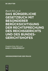 Bild vergrößern Bild: Familienrecht - De Gruyter
