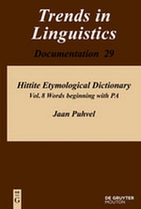 Abbildung von: Jaan Puhvel: Hittite Etymological Dictionary / Words beginning with PA - De Gruyter Mouton