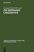 Cover: On Germanic Linguistics - De Gruyter Mouton
