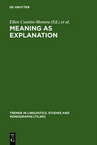 Enlarge image Cover: Meaning as Explanation - De Gruyter Mouton