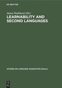 Cover: Learnability and second languages - De Gruyter Mouton