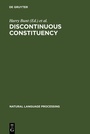 Cover: Discontinuous Constituency - De Gruyter Mouton