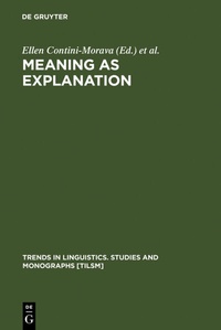 Enlarge image Cover: Meaning as Explanation - De Gruyter Mouton