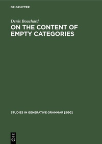 Enlarge image Cover: On the Content of Empty Categories - De Gruyter Mouton