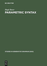 Enlarge image Cover: Parametric Syntax - De Gruyter Mouton