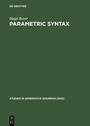 Cover: Parametric Syntax - De Gruyter Mouton