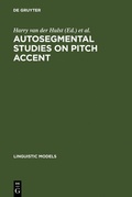 Cover: Autosegmental Studies on Pitch Accent - De Gruyter Mouton