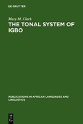 Cover: The Tonal System of Igbo - De Gruyter Mouton
