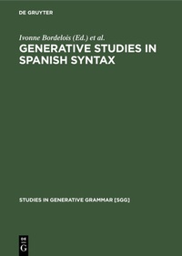 Abbildung von: Generative Studies in Spanish syntax - De Gruyter Mouton