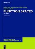 Cover: Function Spaces, 1 - De Gruyter