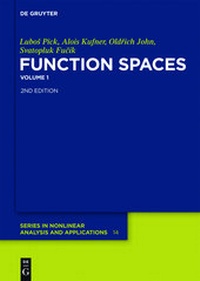 Enlarge image Cover: Function Spaces, 1 - De Gruyter