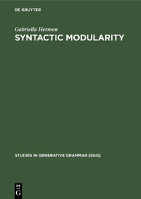 Abbildung von: Syntactic Modularity - De Gruyter Mouton