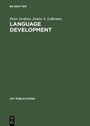 Cover: Language Development - De Gruyter Mouton